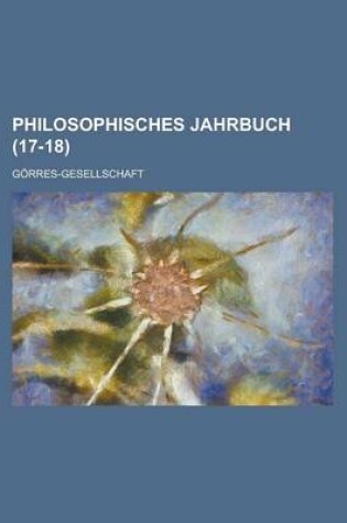 Cover of Philosophisches Jahrbuch (17-18)