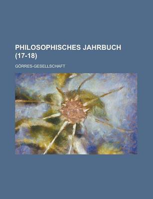 Book cover for Philosophisches Jahrbuch (17-18)