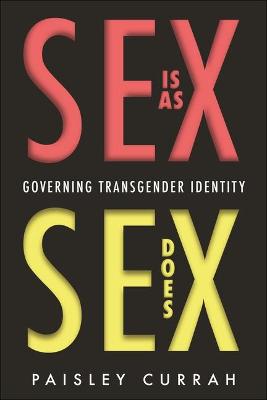 Book cover for Sex Is as Sex Does