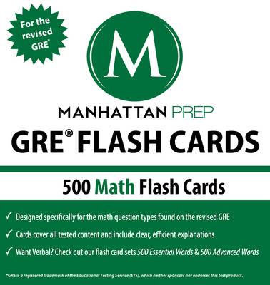 Book cover for 500 GRE Math Flash Cards