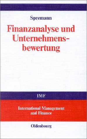 Book cover for Finanzanalyse Und Unternehmensbewertung