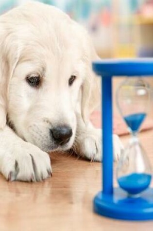 Cover of 2020 Daily Planner Cute Lab Puppy Watches Sands Through Hourglass 388 Pages