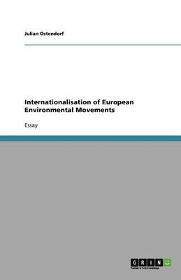 Book cover for Internationalisation of European Environmental Movements