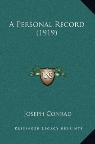 Cover of A Personal Record (1919)