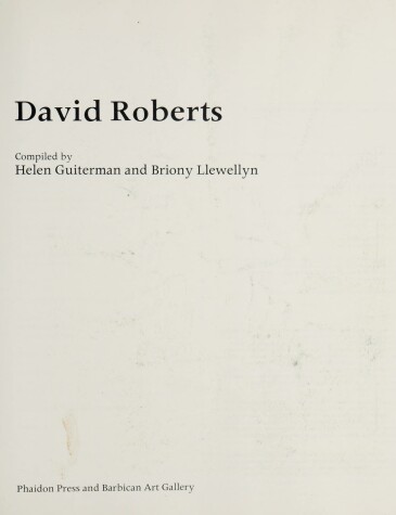 Book cover for David Roberts
