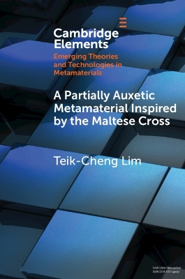 Book cover for A Partially Auxetic Metamaterial Inspired by the Maltese Cross