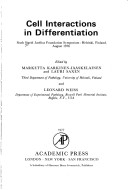 Cover of Cell Interaction in Differentiation