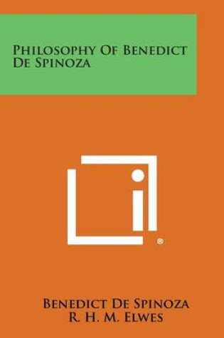 Cover of Philosophy of Benedict de Spinoza