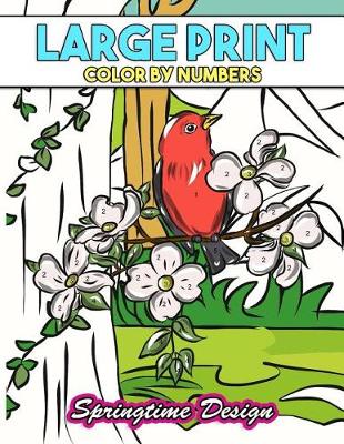 Book cover for Large Print Adult Coloring Book Color by Number
