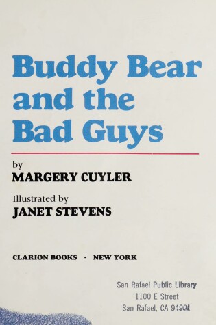 Cover of Buddy Bear and the Bad Guys