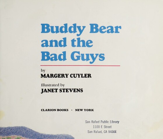 Book cover for Buddy Bear and the Bad Guys