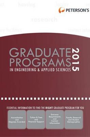 Cover of Graduate Programs in Engineering & Applied Sciences 2015