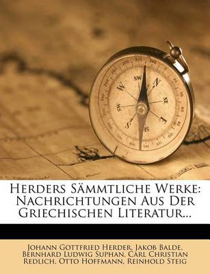 Book cover for Herders Sammtliche Werke, Sechsundzwanzigster Band