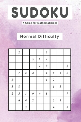 Cover of Sudoku A Game for Mathematicians Normal Difficulty