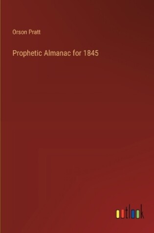 Cover of Prophetic Almanac for 1845