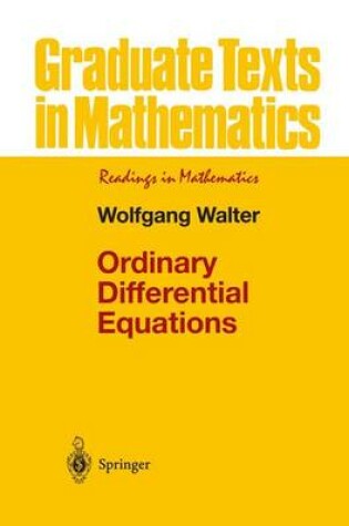 Cover of Ordinary Differential Equations