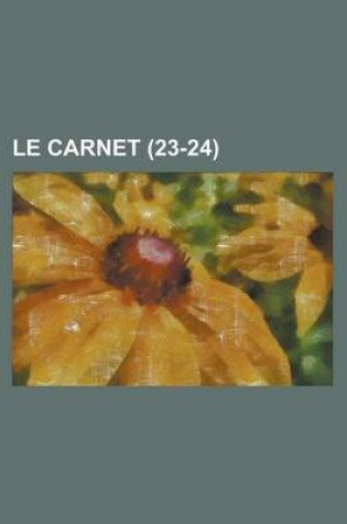 Cover of Le Carnet (23-24)