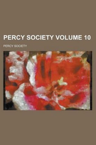 Cover of Percy Society Volume 10