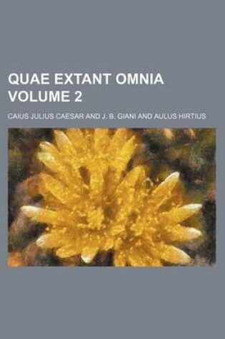 Cover of Quae Extant Omnia Volume 2