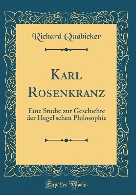 Book cover for Karl Rosenkranz