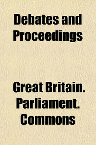 Cover of Debates and Proceedings Volume 3