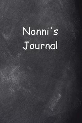 Book cover for Nonni Personalized Name Journal Custom Name Gift Idea Nonni