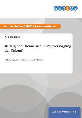 Book cover for Beitrag der Chemie zur Energieversorgung der Zukunft