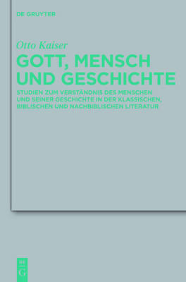 Cover of Gott, Mensch Und Geschichte