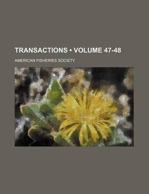 Book cover for Transactions (Volume 47-48)