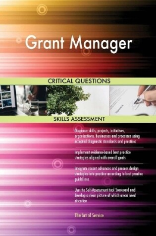 Cover of Grant Manager Critical Questions Skills Assessment