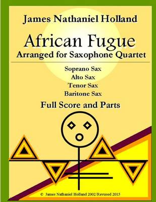 Book cover for African Fugue arranged for Saxophone Quartet