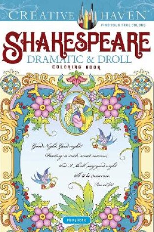 Cover of Creative Haven Shakespeare Dramatic & Droll Coloring Book