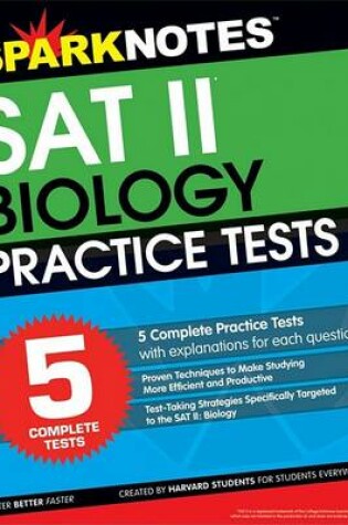 Cover of 5 Practice Tests for the SAT II Biology (Sparknotes Test Prep)