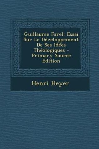 Cover of Guillaume Farel