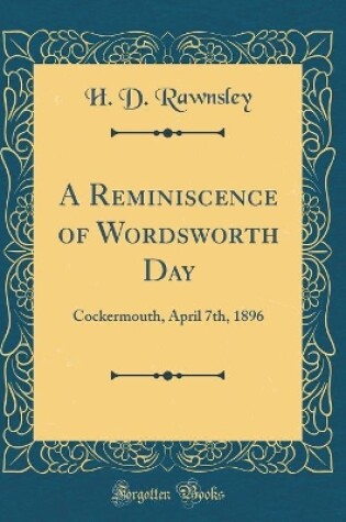 Cover of A Reminiscence of Wordsworth Day
