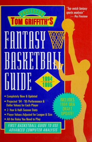 Book cover for Professor Tom Griffith's Fantasy Basketball Guide, 1994-1995