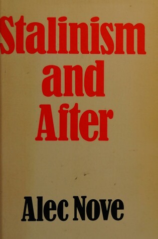 Cover of Stalinism and After