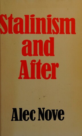 Book cover for Stalinism and After