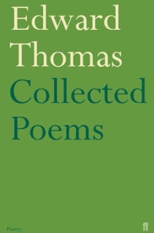 Cover of Collected Poems of Edward Thomas