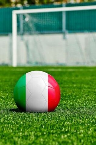 Cover of Soccer Ball with the Colors of the Italian Flag Journal