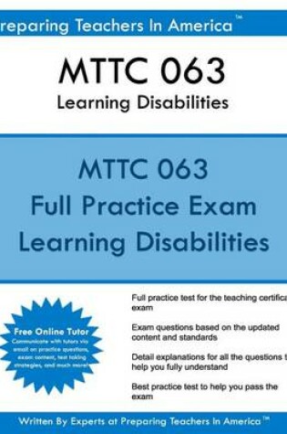 Cover of MTTC 063 Learning Disabilities