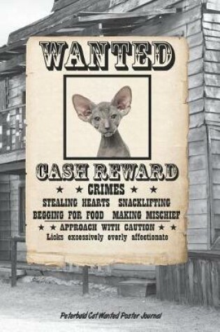 Cover of Peterbald Cat Wanted Poster Journal