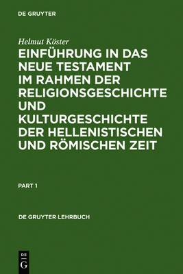 Book cover for Einfuhrung in Das Neue Testament Im Rahmen Der Religionsgeschichte Und Kulturgeschichte Der Hellenistischen Und Roemischen Zeit