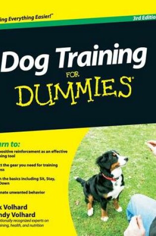 Cover of Dog Training For Dummies, 3rd Edition