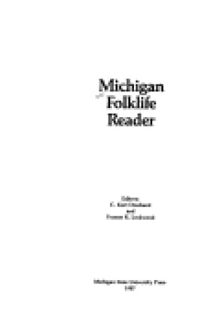 Cover of Michigan Folklife Reader