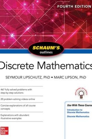 Cover of Schaum's Outline of Discrete Mathematics, Fourth Edition