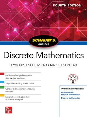 Book cover for Schaum's Outline of Discrete Mathematics, Fourth Edition