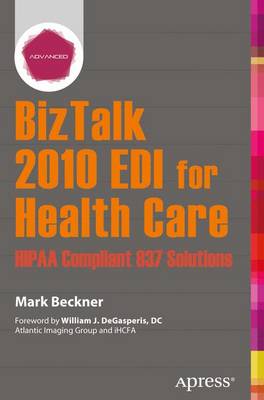 Book cover for BizTalk 2010 EDI for Health Care