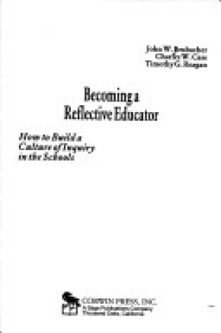 Cover of Becoming A Reflective Educator