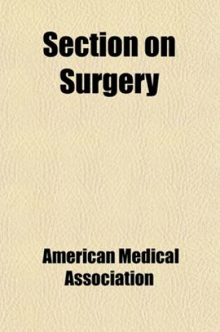 Cover of Section on Surgery